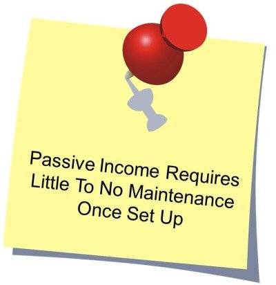 Passive Income Requires Little To No Maintenance Once Set Up