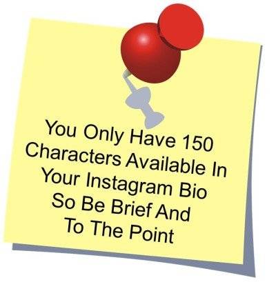You Only Have 150 Characters Available In Your Instagram Bio